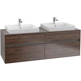 Villeroy & Boch Tvättställsskåp Collaro 160 cm med 4 Lådor för Ovanpåliggande C02400VH