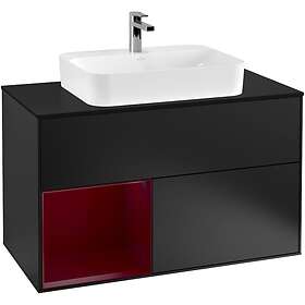 Villeroy & Boch Tvättställsskåp Finion med 2 Lådor Hylla och Bänkskiva för Ytmonterat G362HBPD