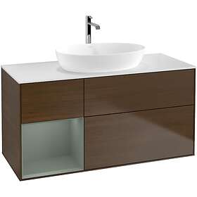 Villeroy & Boch Tvättställsskåp Finion med 3 Lådor Hylla och Bänkskiva för Fristående från Artis Collaro G821GMGN