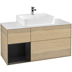 Villeroy & Boch Tvättställsskåp Finion med 3 Lådor Hylla och Bänkskiva för Centrerat G161PDPC