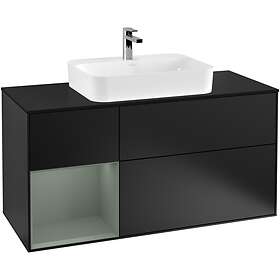Villeroy & Boch Tvättställsskåp Finion med 3 Lådor Hylla och Bänkskiva för Ytmonterat G412GMPD