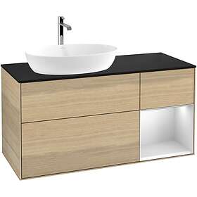 Villeroy & Boch Tvättställsskåp Finion med 3 Lådor Hylla och Bänkskiva för Ocentrerat från Artis Collaro GA52MTPC