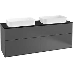 Villeroy & Boch Tvättställsskåp Finion med 4 Lådor och Bänkskiva för Två Fristående G72200GK
