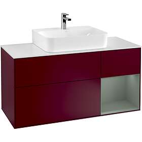 Villeroy & Boch Tvättställsskåp Finion med 3 Lådor Hylla och Bänkskiva för Centrerat G171GMHB