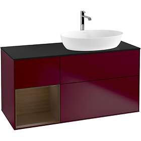 Villeroy & Boch Tvättställsskåp Finion med 3 Lådor Hylla och Bänkskiva för Ocentrerat från Artis Collaro G802GNHB