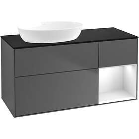 Villeroy & Boch Tvättställsskåp Finion med 3 Lådor Hylla och Bänkskiva för Ocentrerat från Artis Collaro FA52GFGK