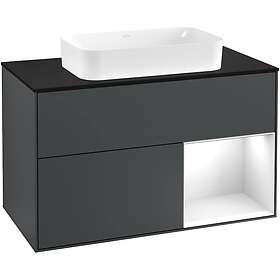 Villeroy & Boch Tvättställsskåp Finion med 2 Lådor Hylla och Bänkskiva för Fristående G252GFHG