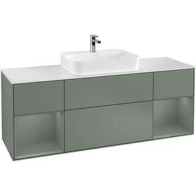 Villeroy & Boch Tvättställsskåp Finion med Två Hyllor och Bänkskiva för Ytmonterat G451GMGM