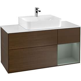 Villeroy & Boch Tvättställsskåp Finion med 3 Lådor Hylla och Bänkskiva för Centrerat F171GMGN