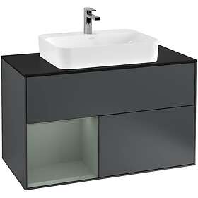 Villeroy & Boch Tvättställsskåp Finion med 2 Lådor Hylla och Bänkskiva för Ytmonterat G362GMHG