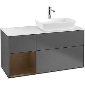 Villeroy & Boch Tvättställsskåp Finion med 3 Lådor Hylla och Bänkskiva för Ocentrerat från Artis Collaro F801GNGK