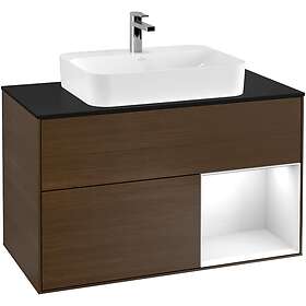 Villeroy & Boch Tvättställsskåp Finion med 2 Lådor Hylla och Bänkskiva för Ytmonterat F372GFGN