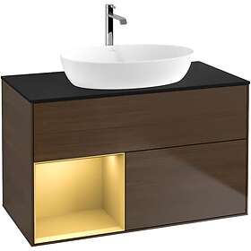 Villeroy & Boch Tvättställsskåp Finion med 2 Lådor Hylla och Bänkskiva för Fristående från Artis Collaro GA12HFGN