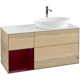 Villeroy & Boch Tvättställsskåp Finion med 3 Lådor Hylla och Bänkskiva för Ocentrerat från Artis Collaro GA41HBPC