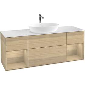 Villeroy & Boch Tvättställsskåp Finion med Två Hyllor och Bänkskiva för Fristående från Artis Collaro G861PCPC