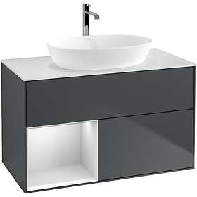 Villeroy & Boch Tvättställsskåp Finion med 2 Lådor Hylla och Bänkskiva för Fristående från Artis Collaro GA11MTHG