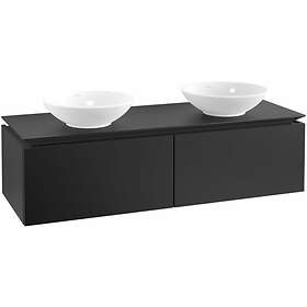 Villeroy & Boch Tvättställsskåp Legato Kompakt 1400 med 2 Lådor för Två Ytmonterade B59100PD