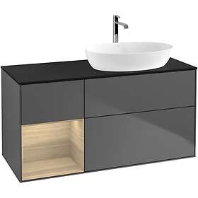 Villeroy & Boch Tvättställsskåp Finion med 3 Lådor Hylla och Bänkskiva för Ocentrerat från Artis Collaro GA42PCGK