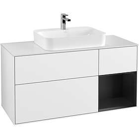 Villeroy & Boch Tvättställsskåp Finion med 3 Lådor Hylla och Bänkskiva för Ytmonterat F421PDGF