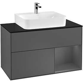 Villeroy & Boch Tvättställsskåp Finion med 2 Lådor Hylla och Bänkskiva för Centrerat G122GKGK