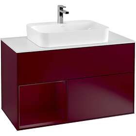 Villeroy & Boch Tvättställsskåp Finion med 2 Lådor Hylla och Bänkskiva för Ytmonterat G361HBHB