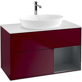 Villeroy & Boch Tvättställsskåp Finion med 2 Lådor Hylla och Bänkskiva för Fristående från Artis Collaro GA21HGHB