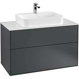 Villeroy & Boch Tvättställsskåp Finion med 2 Lådor och Bänkskiva för Ytmonterat G35100HG