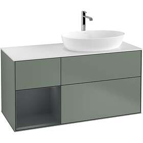 Villeroy & Boch Tvättställsskåp Finion med 3 Lådor Hylla och Bänkskiva för Ocentrerat från Artis Collaro G801HGGM