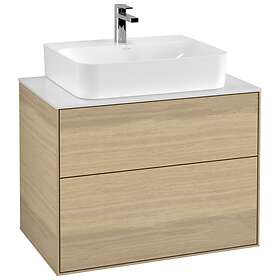 Villeroy & Boch Tvättställsskåp Finion med 2 Lådor och Bänkskiva för Centrerat F09100PC