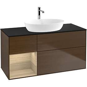 Villeroy & Boch Tvättställsskåp Finion med 3 Lådor Hylla och Bänkskiva för Fristående från Artis Collaro GA62PCGN