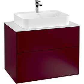 Villeroy & Boch Tvättställsskåp Finion med 2 Lådor och Bänkskiva för Ytmonterat F34100HB