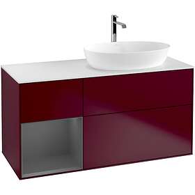Villeroy & Boch Tvättställsskåp Finion med 3 Lådor Hylla och Bänkskiva för Ocentrerat från Artis Collaro G801GKHB