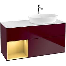 Villeroy & Boch Tvättställsskåp Finion med 3 Lådor Hylla och Bänkskiva för Ocentrerat från Artis Collaro GA41HFHB