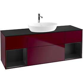 Villeroy & Boch Tvättställsskåp Finion med Två Hyllor och Bänkskiva för Fristående från Artis Collaro G862PDHB