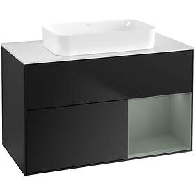 Villeroy & Boch Tvättställsskåp Finion med 2 Lådor Hylla och Bänkskiva för Fristående F661GMPD