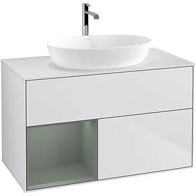 Villeroy & Boch Tvättställsskåp Finion med 2 Lådor Hylla och Bänkskiva för Fristående från Artis Collaro GA11GMMT