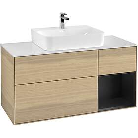 Villeroy & Boch Tvättställsskåp Finion med 3 Lådor Hylla och Bänkskiva för Centrerat G171PDPC
