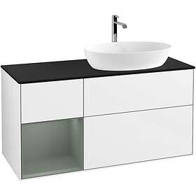 Villeroy & Boch Tvättställsskåp Finion med 3 Lådor Hylla och Bänkskiva för Ocentrerat från Artis Collaro GA42GMGF