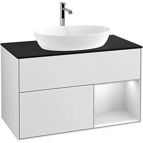 Villeroy & Boch Tvättställsskåp Finion med 2 Lådor Hylla och Bänkskiva för Fristående från Artis Collaro G782MTMT