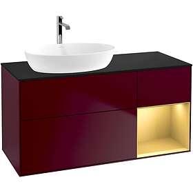 Villeroy & Boch Tvättställsskåp Finion med 3 Lådor Hylla och Bänkskiva för Ocentrerat från Artis Collaro GA52HFHB