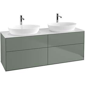 Villeroy & Boch Tvättställsskåp Finion med 4 Lådor och Bänkskiva för Två Fristående från Artis Collaro GA8100GM