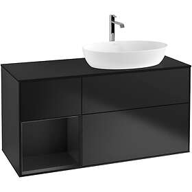 Villeroy & Boch Tvättställsskåp Finion med 3 Lådor Hylla och Bänkskiva för Ocentrerat från Artis Collaro G802PDPD