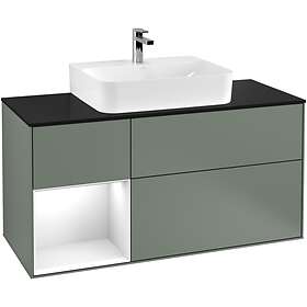 Villeroy & Boch Tvättställsskåp Finion med 3 Lådor Hylla och Bänkskiva för Centrerat G162GFGM