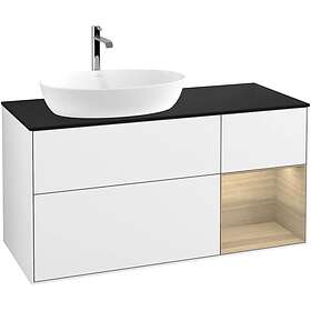 Villeroy & Boch Tvättställsskåp Finion med 3 Lådor Hylla och Bänkskiva för Ocentrerat från Artis Collaro GA52PCGF