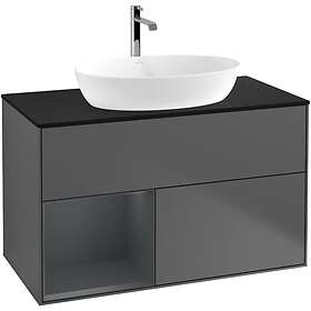 Villeroy & Boch Tvättställsskåp Finion med 2 Lådor Hylla och Bänkskiva för Fristående från Artis Collaro G772HGGK