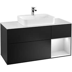 Villeroy & Boch Tvättställsskåp Finion med 3 Lådor Hylla och Bänkskiva för Ytmonterat F421MTPD