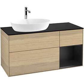 Villeroy & Boch Tvättställsskåp Finion med 3 Lådor Hylla och Bänkskiva för Ocentrerat från Artis Collaro G812PDPC