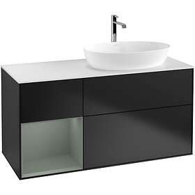 Villeroy & Boch Tvättställsskåp Finion med 3 Lådor Hylla och Bänkskiva för Ocentrerat från Artis Collaro G801GMPD