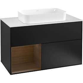 Villeroy & Boch Tvättställsskåp Finion med 2 Lådor Hylla och Bänkskiva för Fristående G241GNPD
