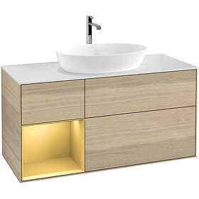 Villeroy & Boch Tvättställsskåp Finion med 3 Lådor Hylla och Bänkskiva för Fristående från Artis Collaro GA61HFPC